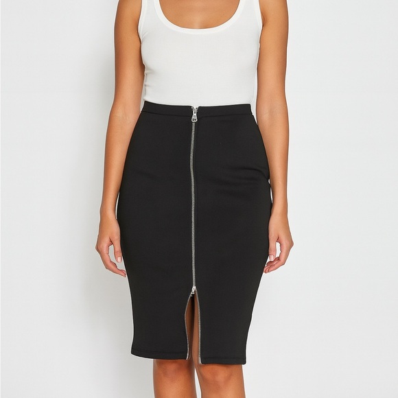 I Heart Ronson Dresses & Skirts - I Heart Ronson Black Pencil Skirt with Zipper